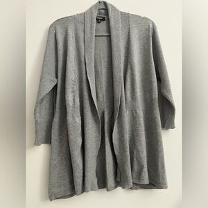 Premise Heather Gray Open Front Cardigan